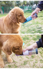 Load image into Gallery viewer, Portable Summer Out Door Walking 300ml Dog Water Bottle With Filter in 5 Colors - godoggago
