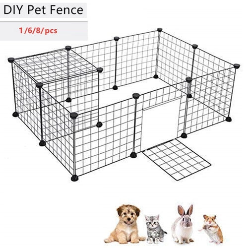 Foldable Dog/Puppy Fence/Gate/Kennel Enclosure For Exercise/Training With or Without Door in 6/8/10/12 piecess - godoggago