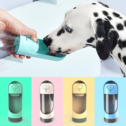 Portable Summer Out Door Walking 300ml Dog Water Bottle With Filter in 5 Colors - godoggago