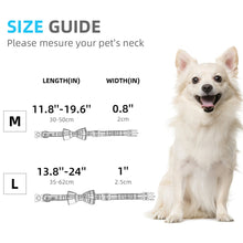 Load image into Gallery viewer, Bowtie Lightweight Adjustable Dog Collar Size Med/Lg in Blue - godoggago
