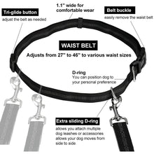 Load image into Gallery viewer, Reflective Hands Free Multiple Dog Leash/Traction Rope Zipper Storage/Dispenser Pouch
