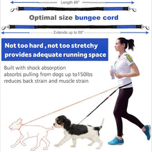 Load image into Gallery viewer, Reflective Hands Free Multiple Dog Leash/Traction Rope Zipper Storage/Dispenser Pouch
