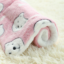 Load image into Gallery viewer, Soft Coral Fleece Thickened Blanket Puppy/Dog Mat For Warm Sleeping in 6 Colors &amp; 4 Sizes
