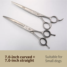 Load image into Gallery viewer, Fenice 6.5/7.0/7.5/8.0 Dog Grooming Scissors Sets (please note 2 or 3 per set) Including Thinning Shears/Curved and/or Cutting Scissors - godoggago
